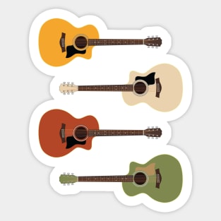 Auditorium Style Acoustic Guitar Pack Sticker